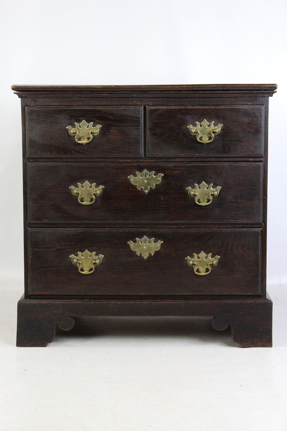 Small Edwardian Ebonised Oak Chest of Drawers