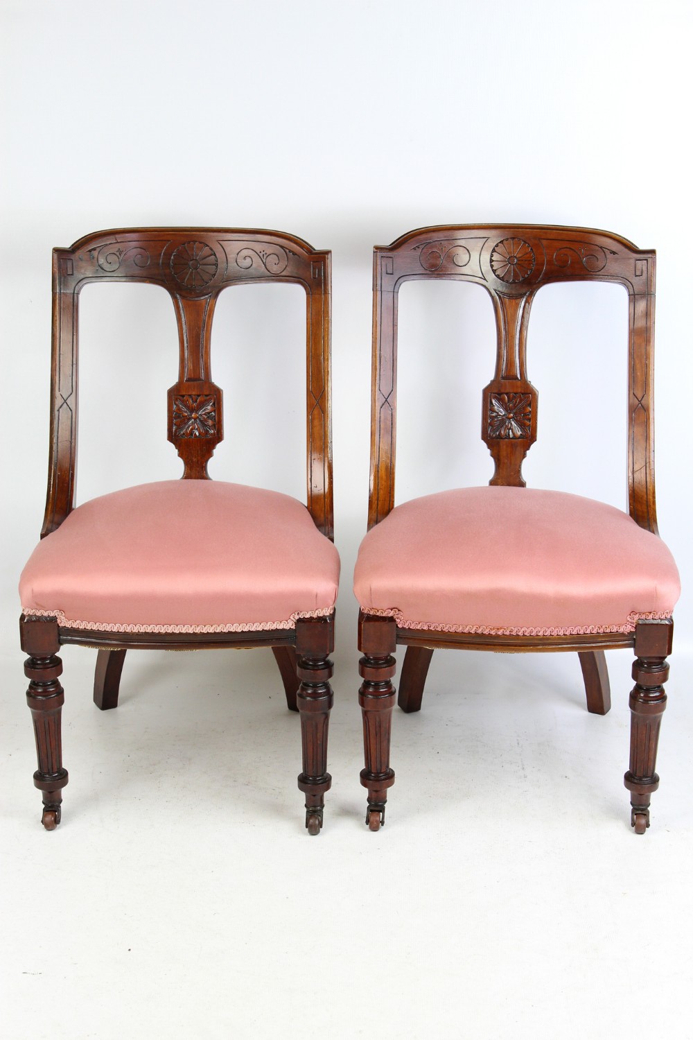 Pair of  Victorian Sling Back Chairs