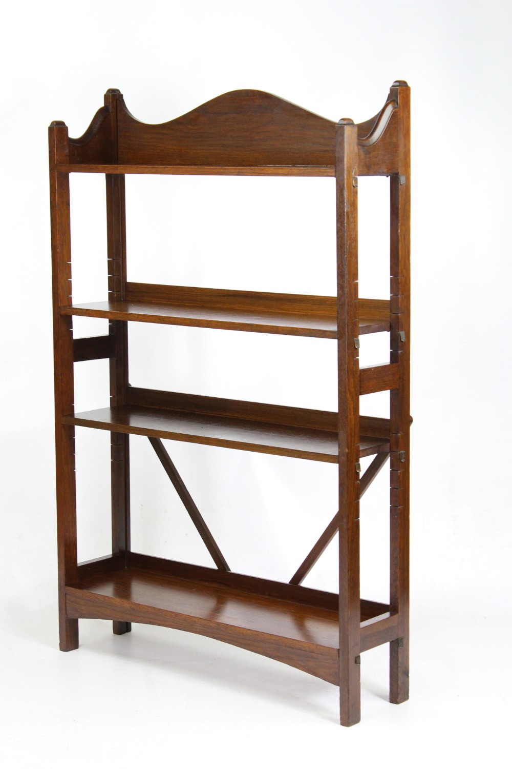 Arts & Crafts Oak Open Bookcase Manner of Heals