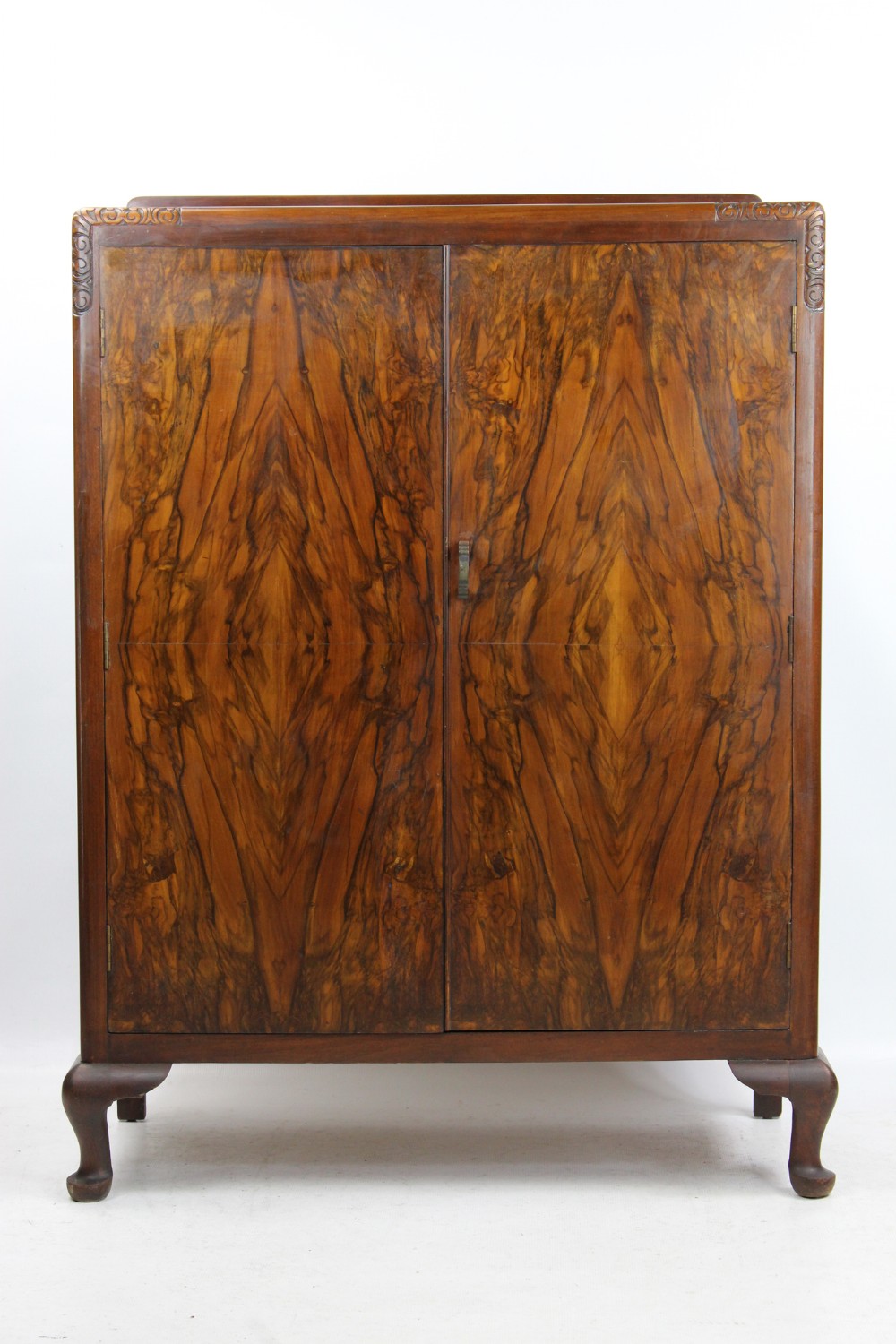 Small Art Deco Walnut Wardrobe