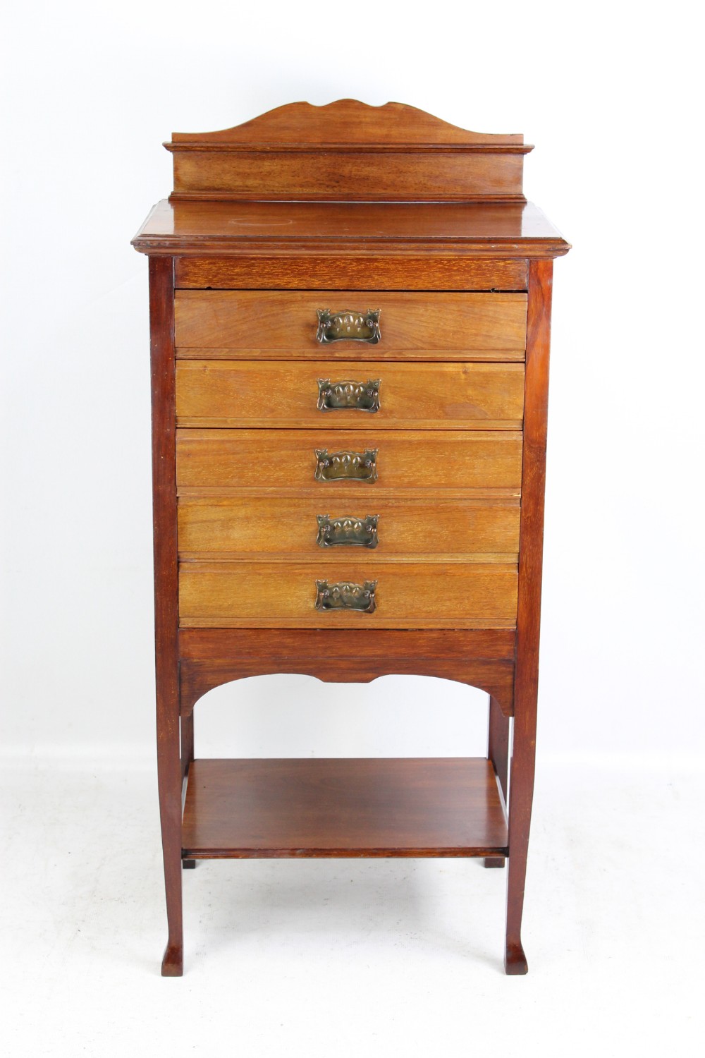 Edwardian Arts & Crafts Walnut Music Chest