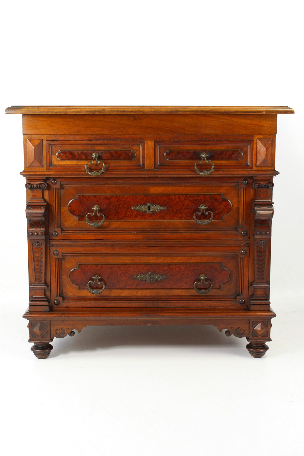 Small Antique Walnut Chest of Drawers