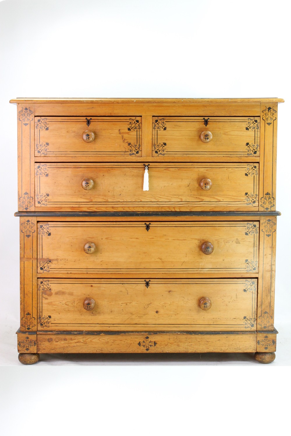 Antique Victorian Painted Chest of Drawers