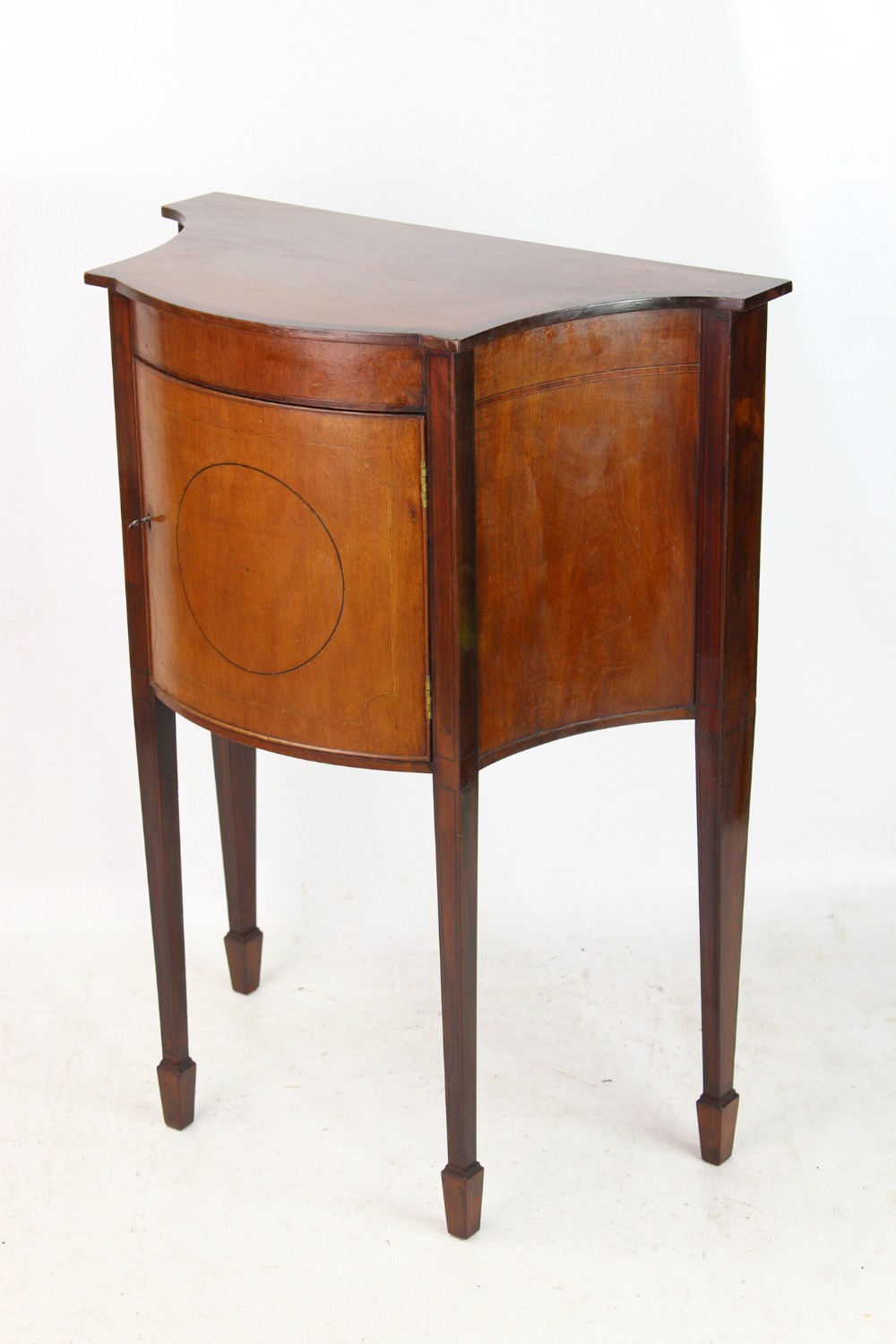 Small Edwardian Mahogany & Inlaid side Cabinet