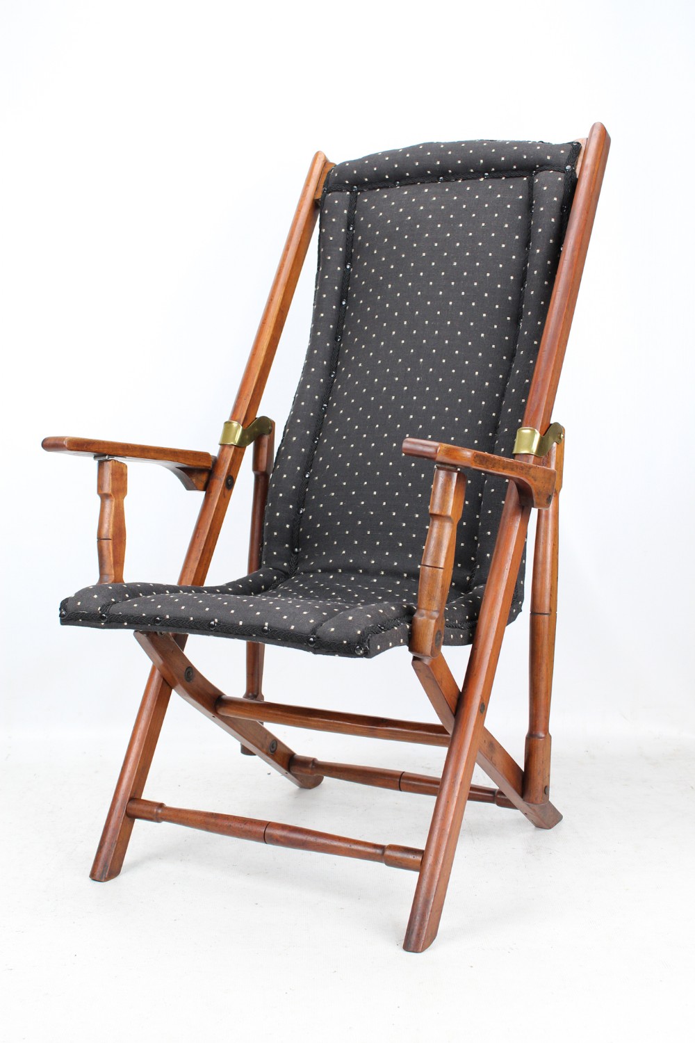Edwardian Folding Steamer Campaign Chair