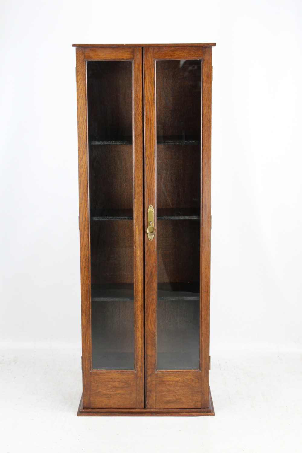 Tall & Slim Edwardian Oak Bookcase