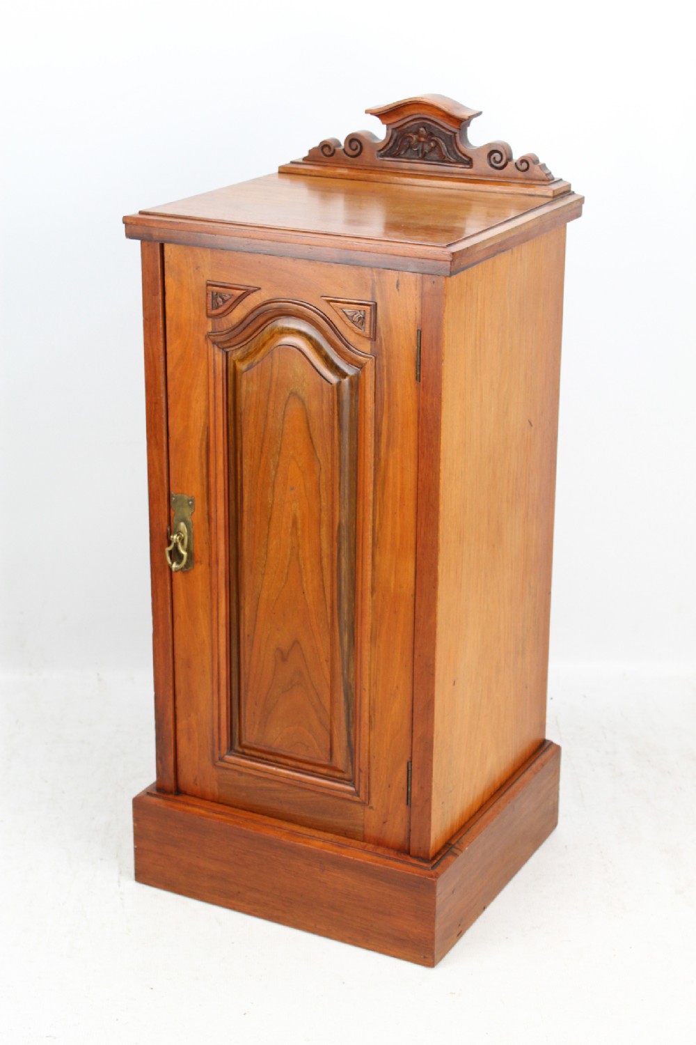 Victorian Walnut Bedside Cabinet Cupboard