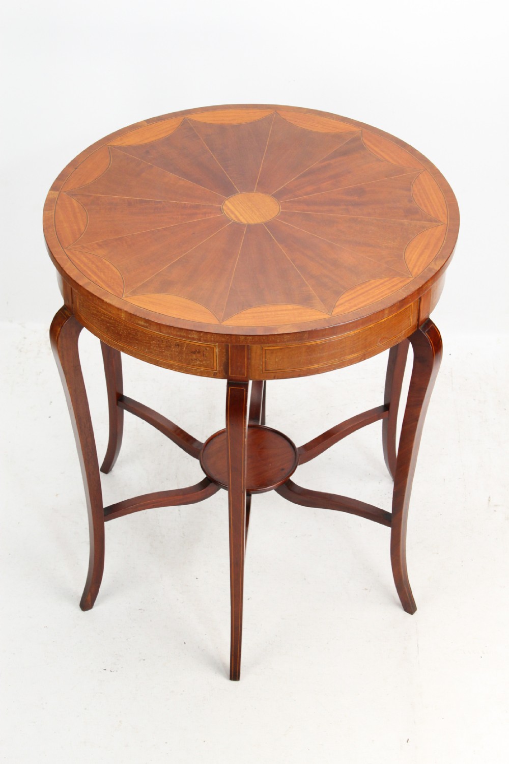 Edwardian Mahogany & Inlaid Circular Side Table