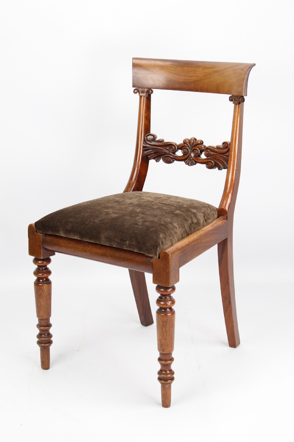 Antique William IV Mahogany Desk Chair