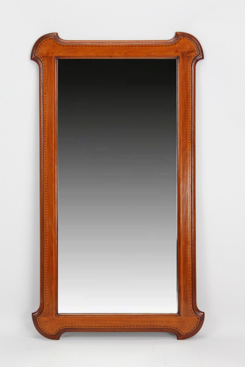 Antique Edwardian Mahogany & Inlaid Mirror