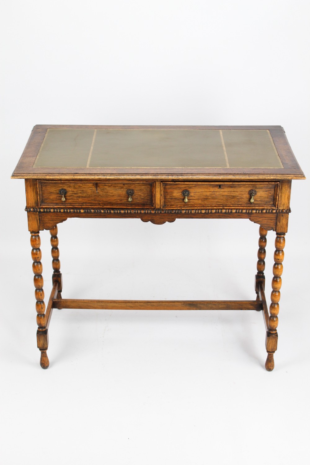 Small Edwardian Oak Writing Table