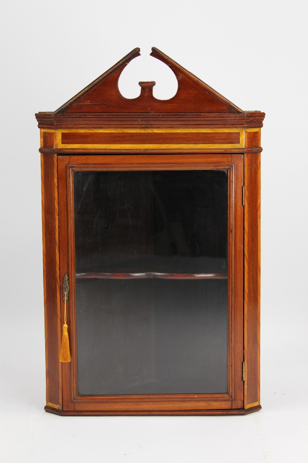 Small Edwardian Mahogany Hanging Cabinet