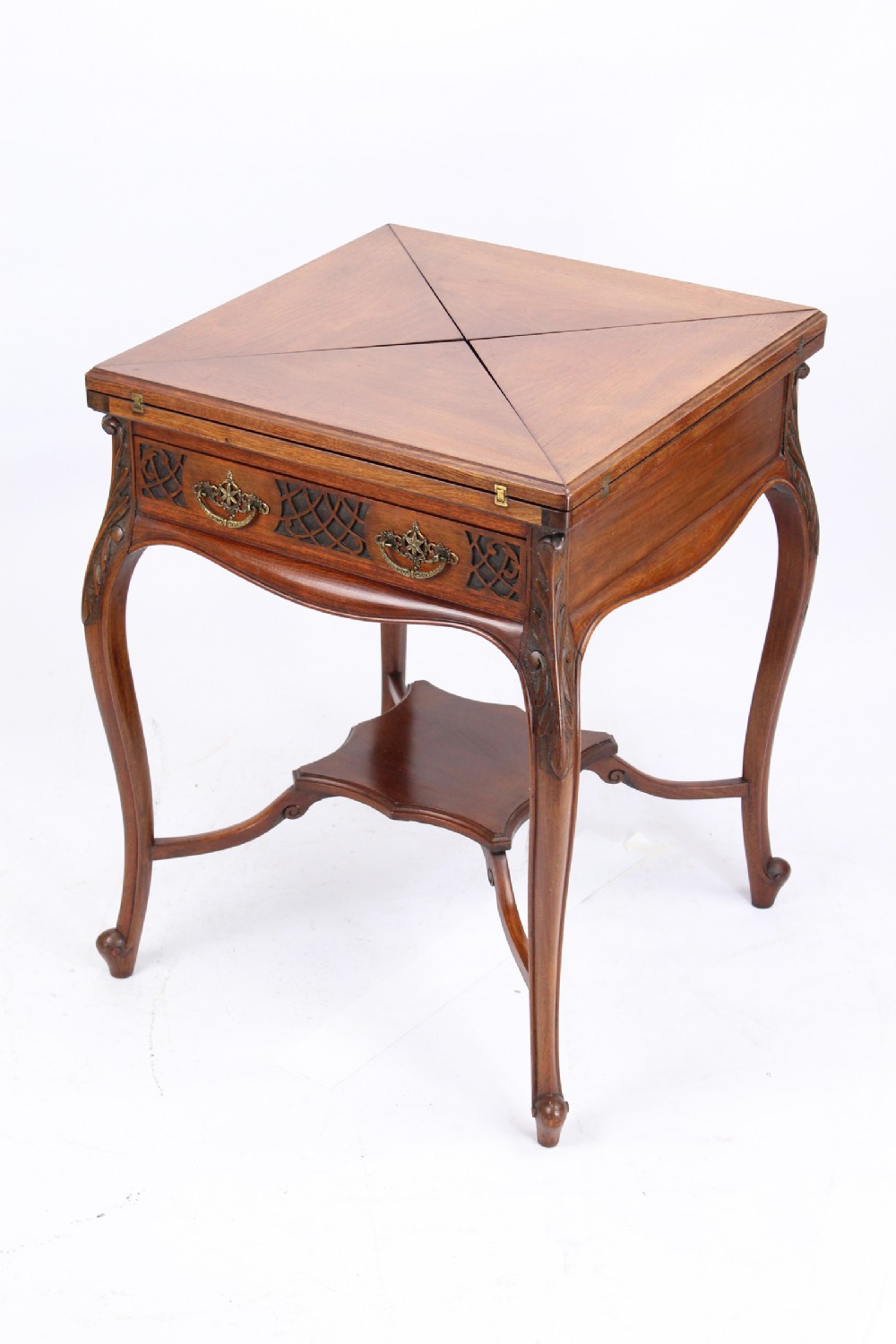 Victorian Mahogany Envelope Card Table