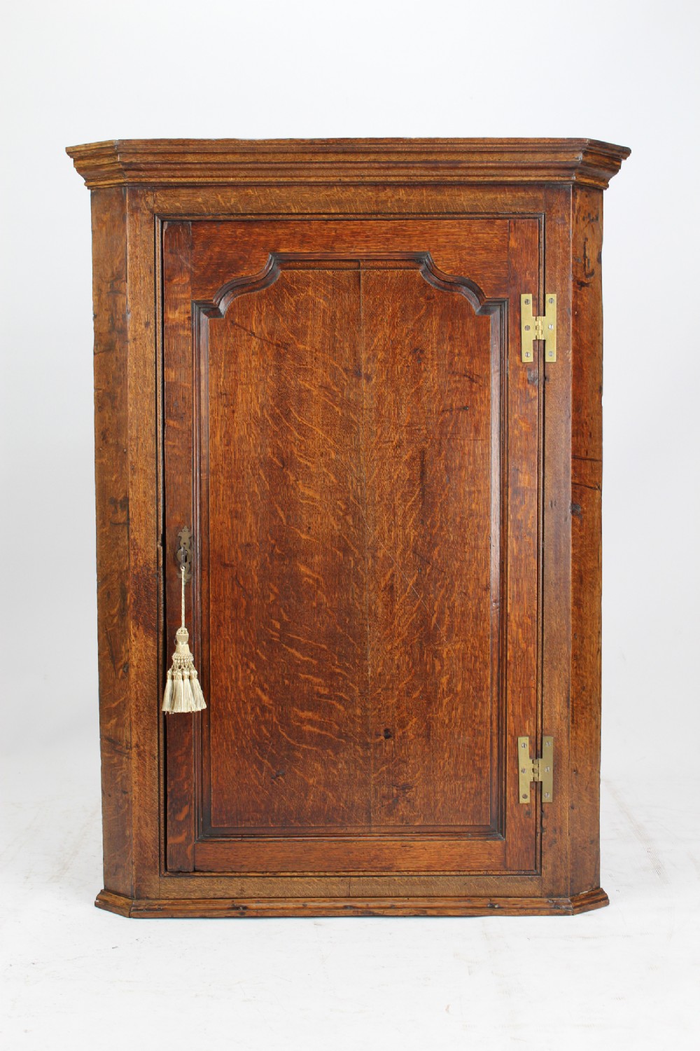 Georgian Oak Hanging Corner Cupboard