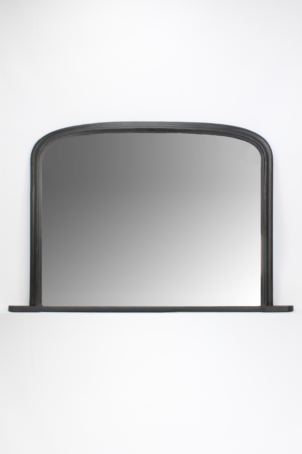 Large Ebonised Victorian Overmantle Mirror