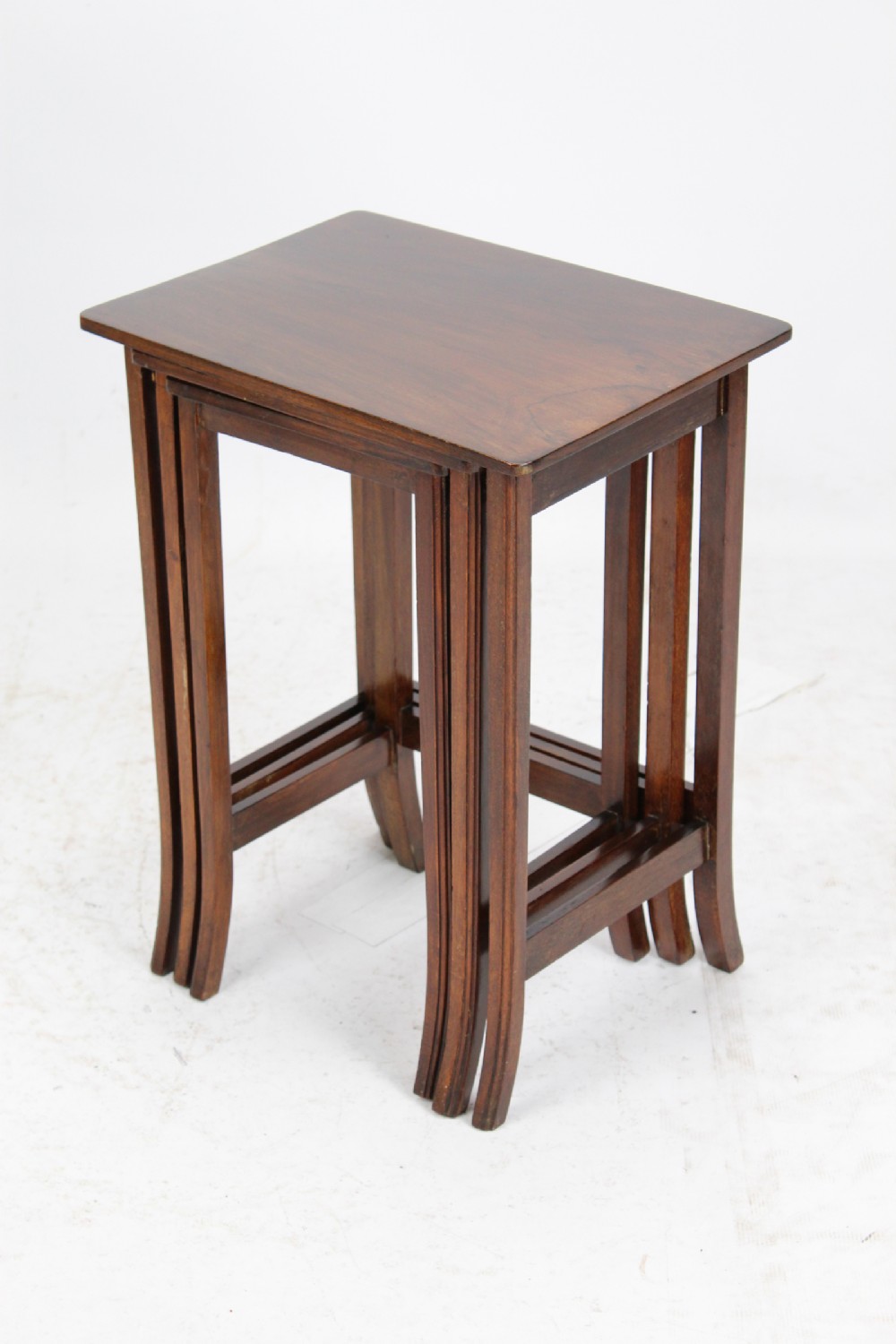 Small Edwardian Nest of 3 Mahogany Tables