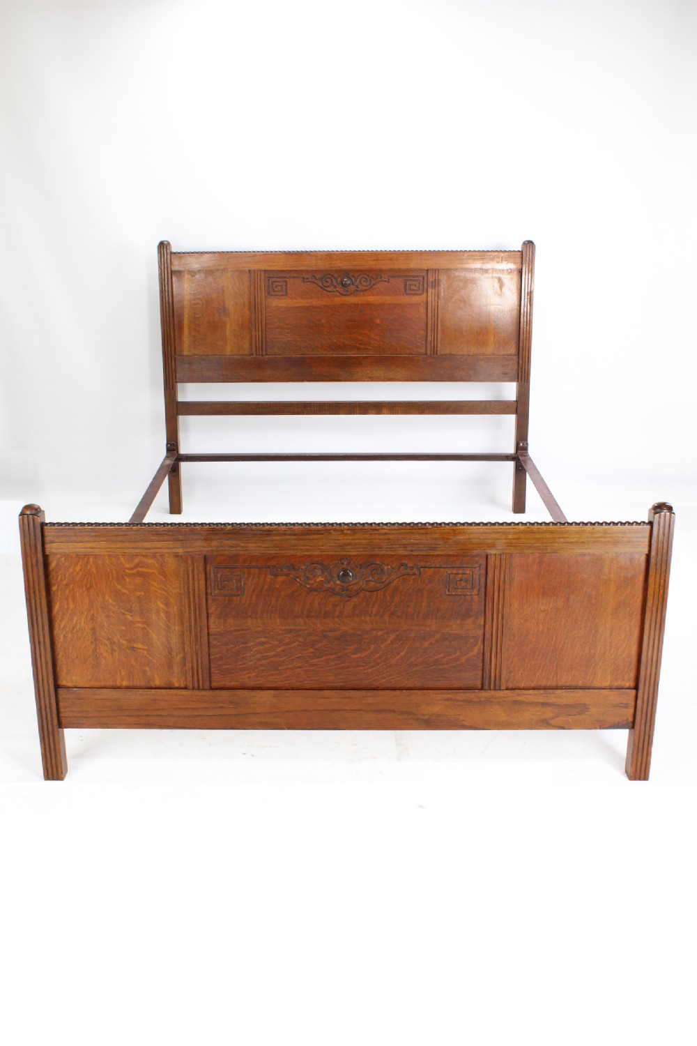 Edwardian Oak Double Bed