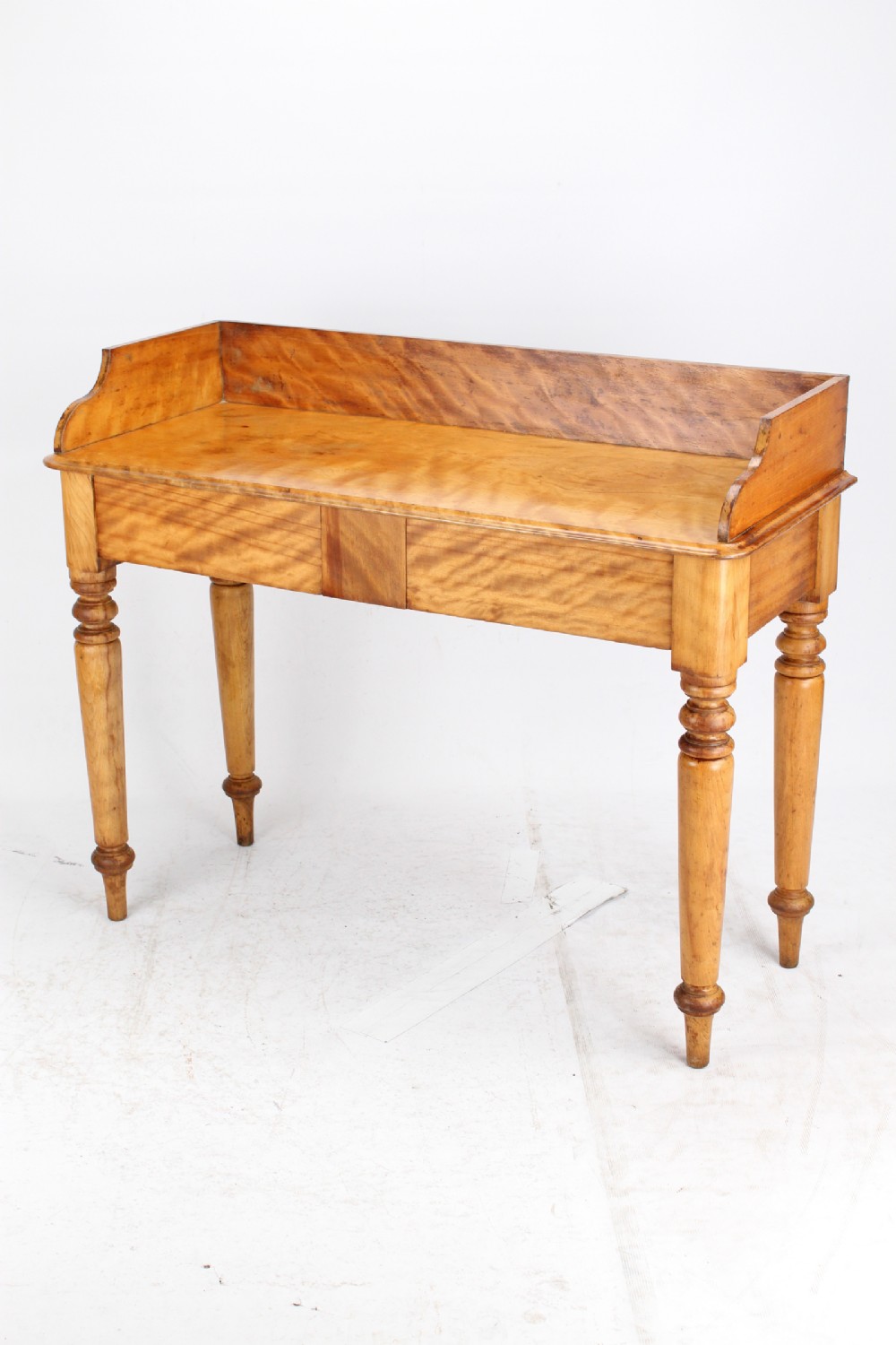 Victorian Satinwood Writing Table Desk