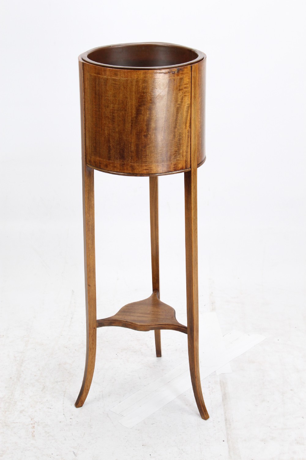 Edwardian Mahogany & Inlaid Plant Stand