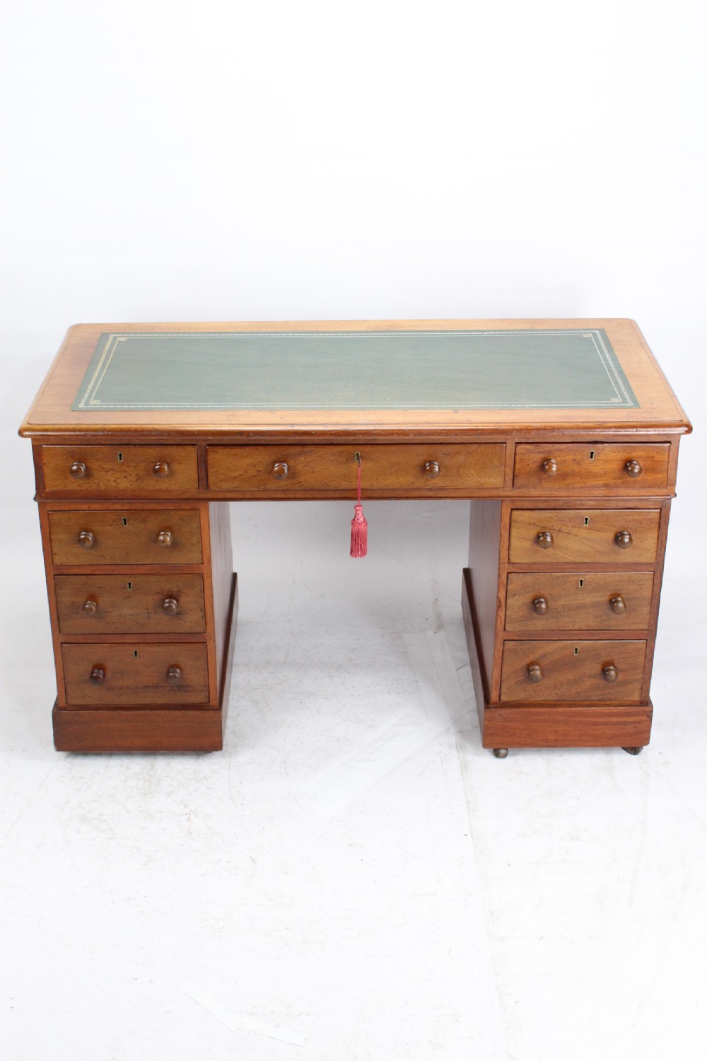 Victorian Mahogany Pedestal Desk