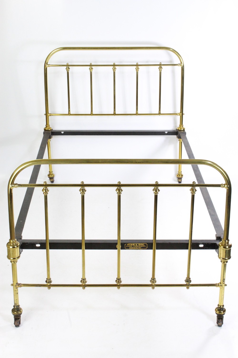 Large Single Victorian Brass Bed