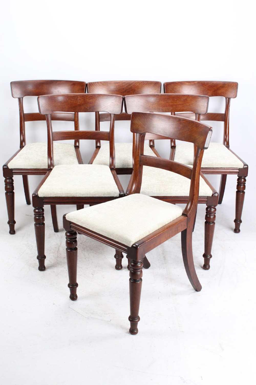 Set 6 Victorian Mahogany Dining Chairs