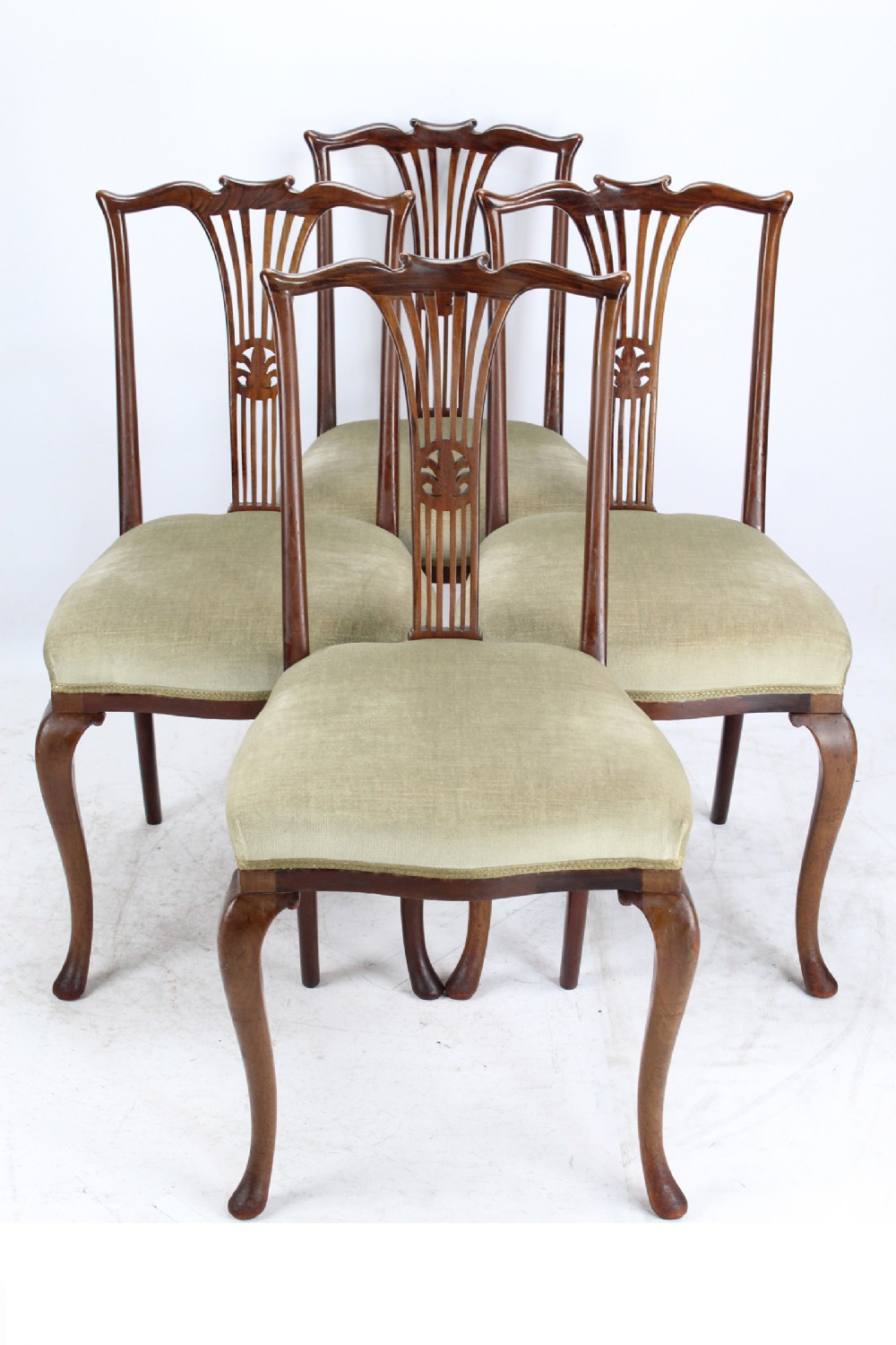 Set 4 Edwardian Mahogany Dining Chairs