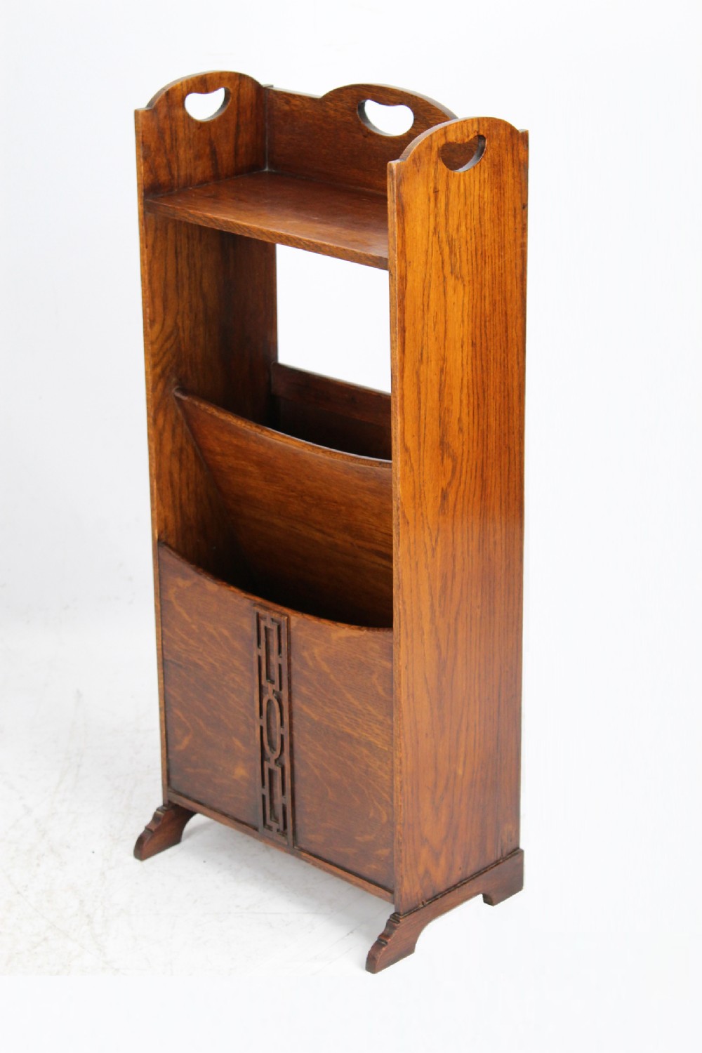 Edwardian Oak Newspaper Stand Canterbury
