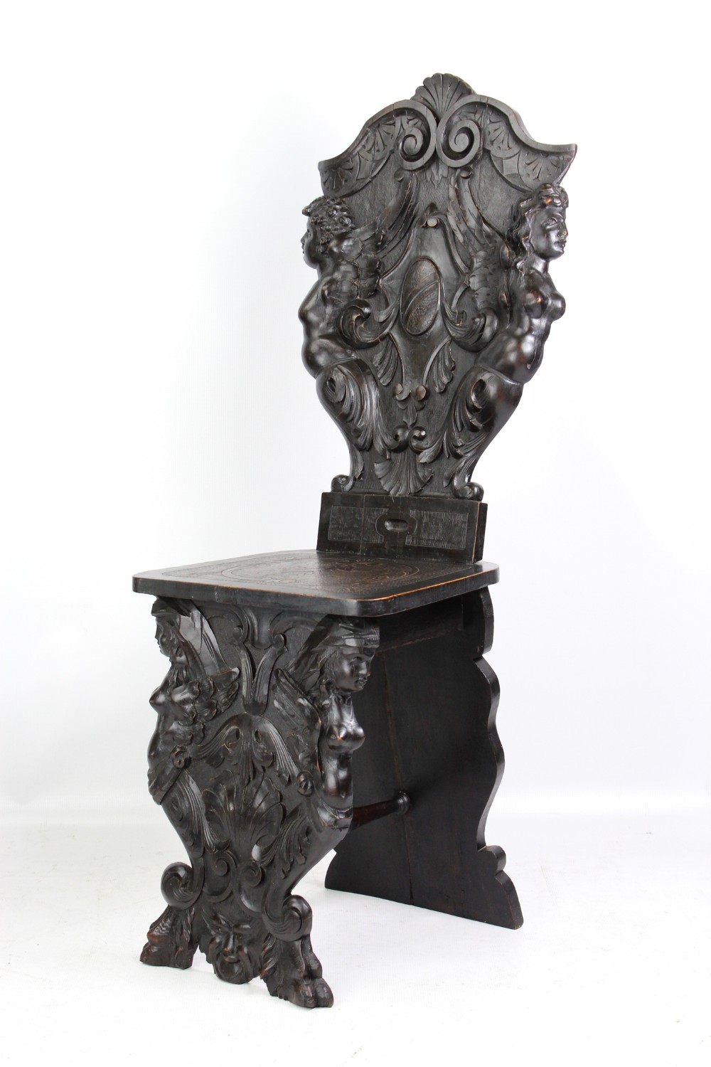 Victorian Sgabello Hall Chair