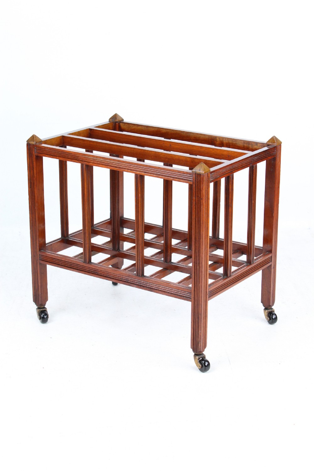 Small Edwardian Walnut Canterbury