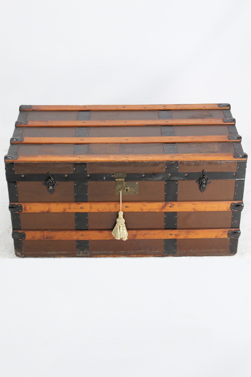 Edwardian Steamer Trunk Storage Chest