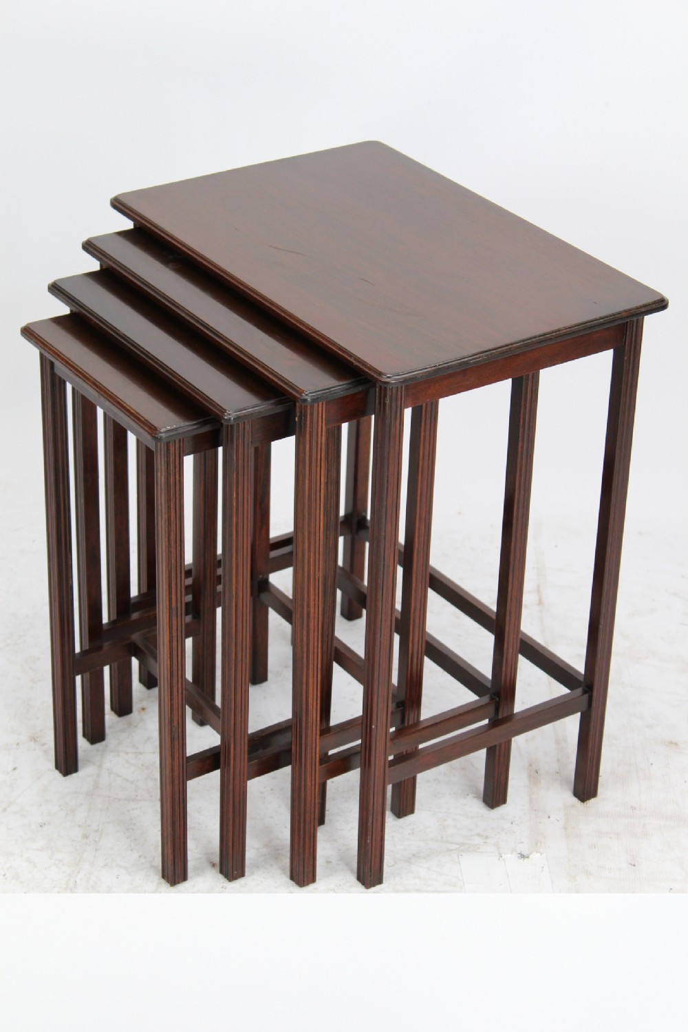 Small Edwardian Mahogany Nest of 4 Tables