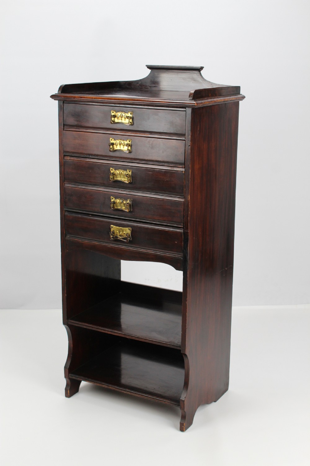 Tall Edwardian Music Cabinet