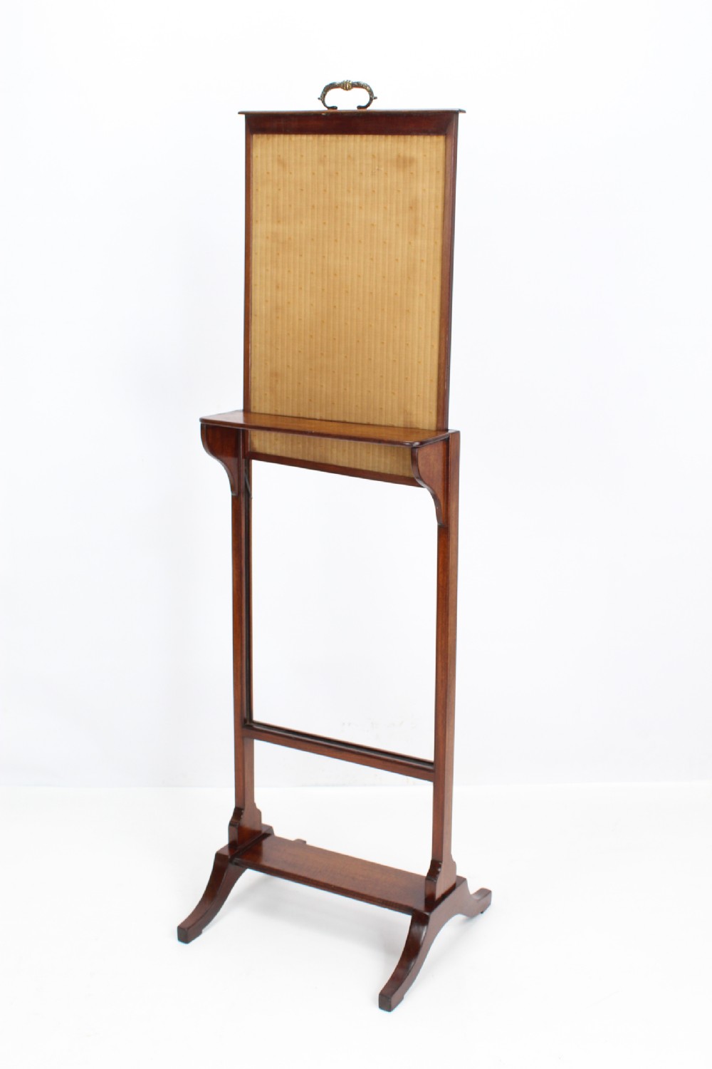 Small Edwardian Mahogany Fire Screen