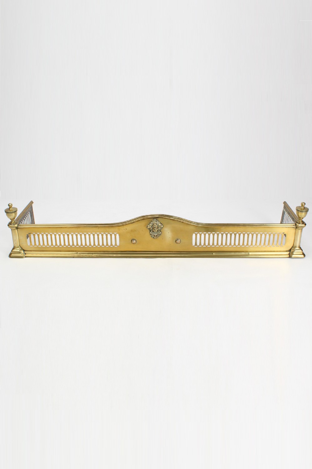 Victorian Polished Brass Fire Fender (4FT)
