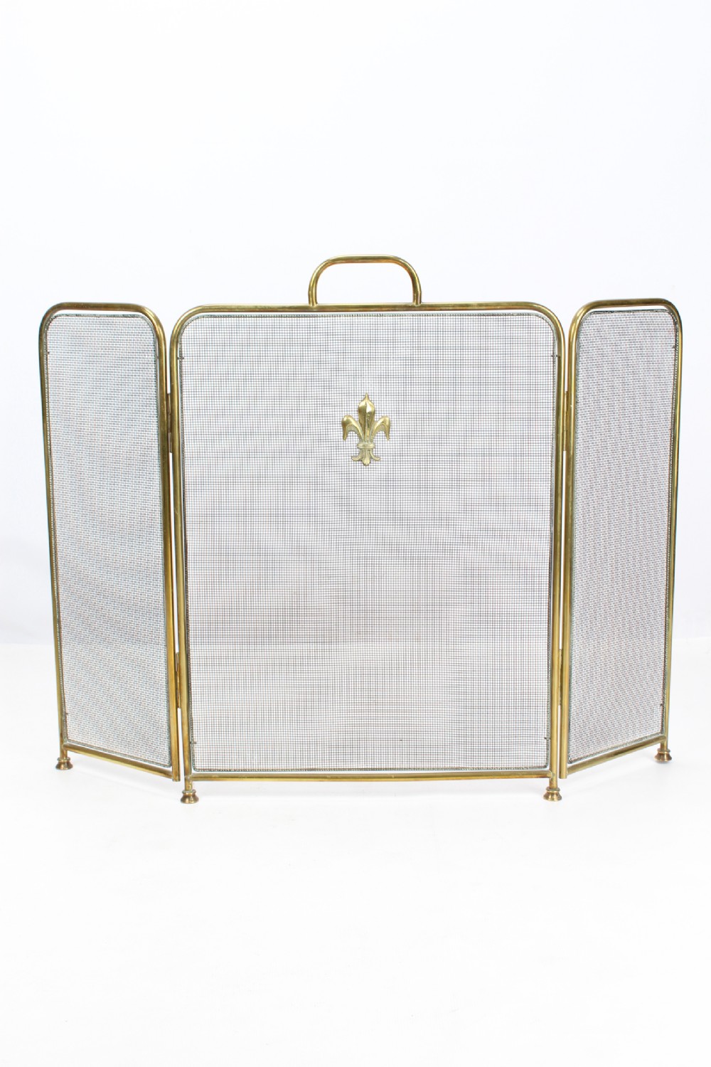 Victorian Folding Brass Fire Guard