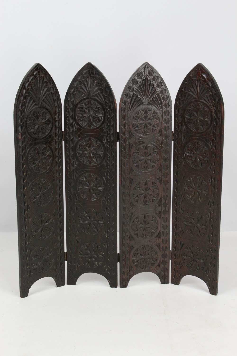 African Carved Fire Screen