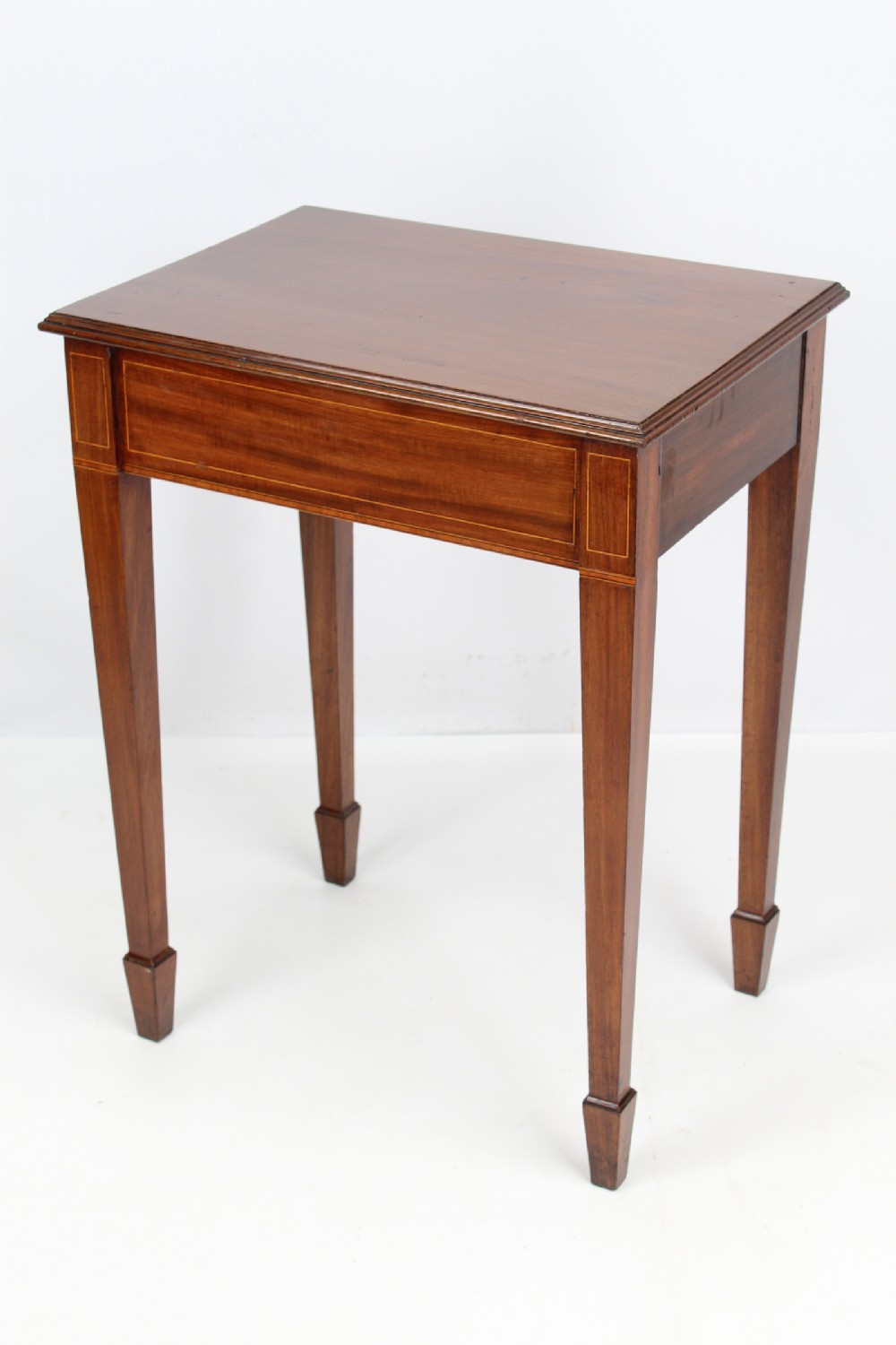 Edwardian Inlaid Mahogany Side Table or Desk