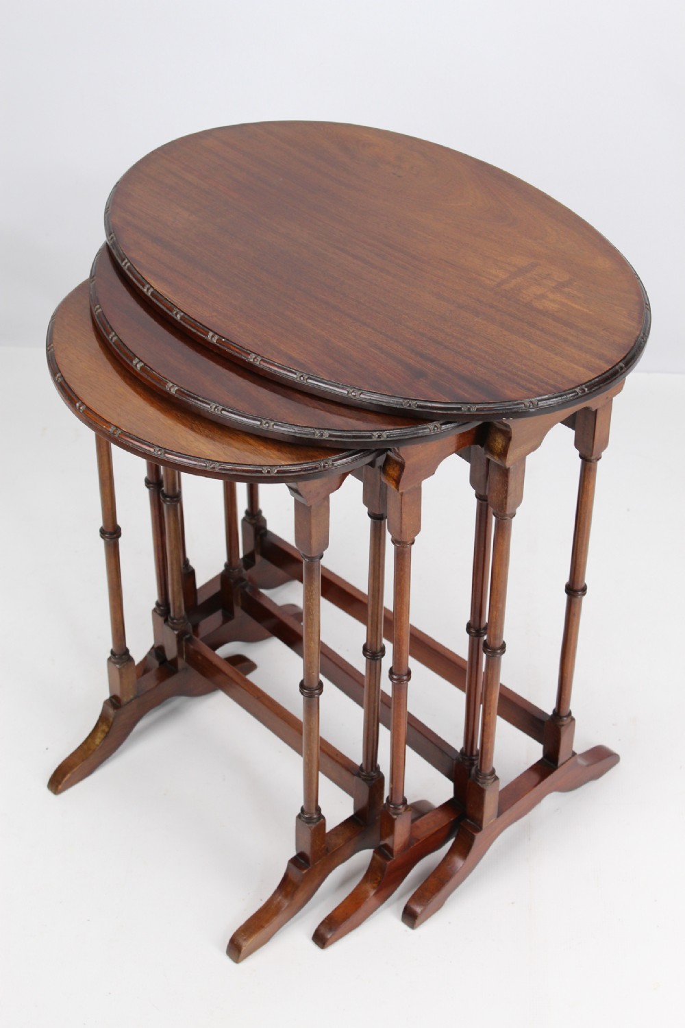 Edwardian Nest of 3 Mahogany Tables