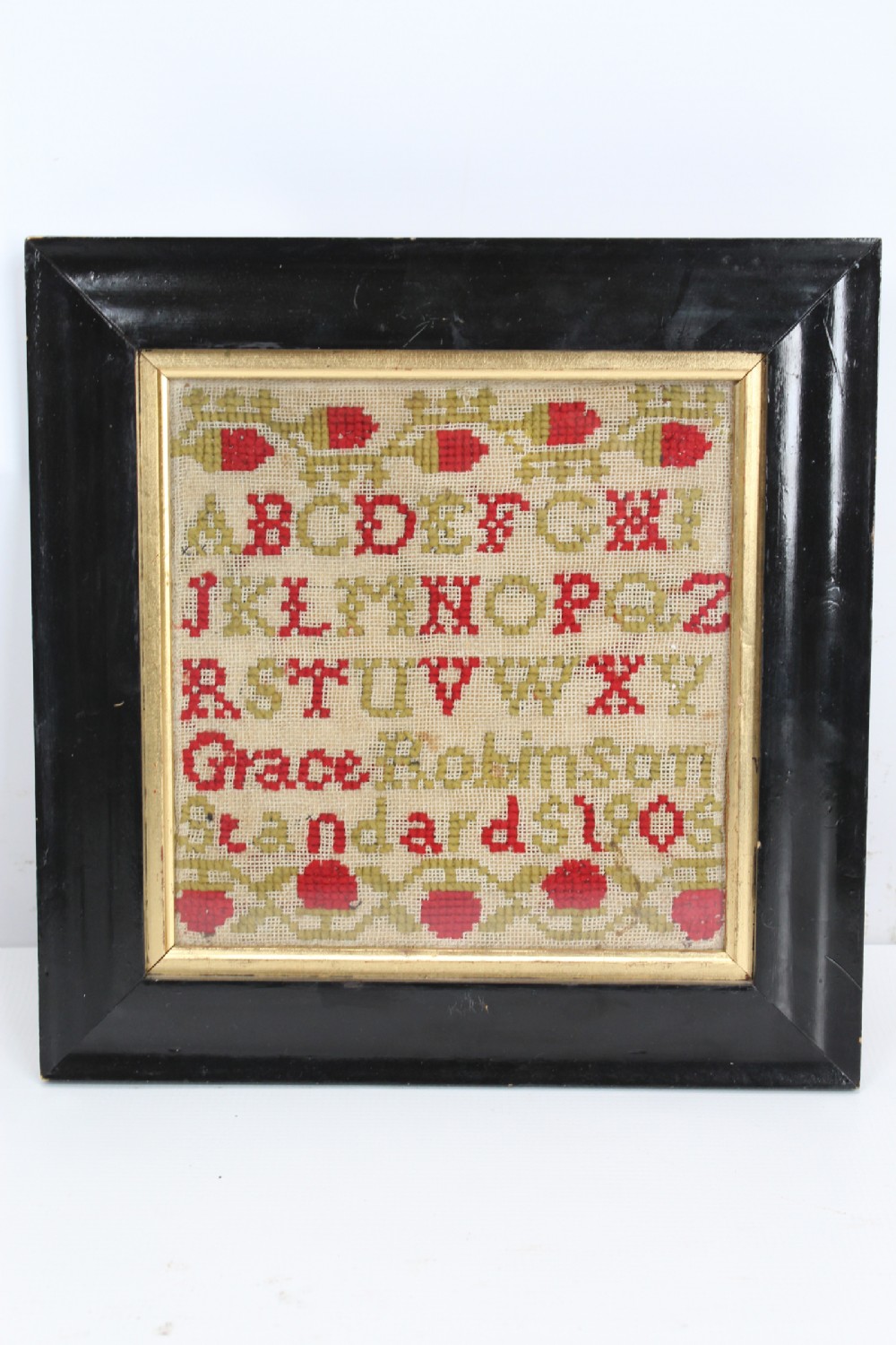 Small Antique Edwardian Needlework Sampler