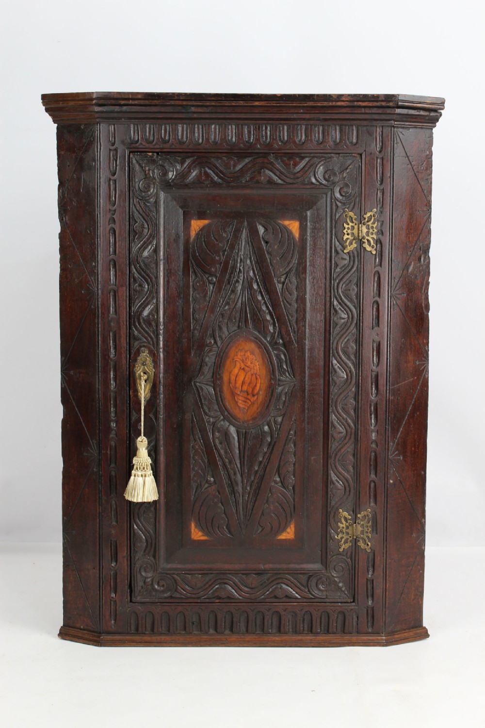 Georgian Oak Corner Cupboard