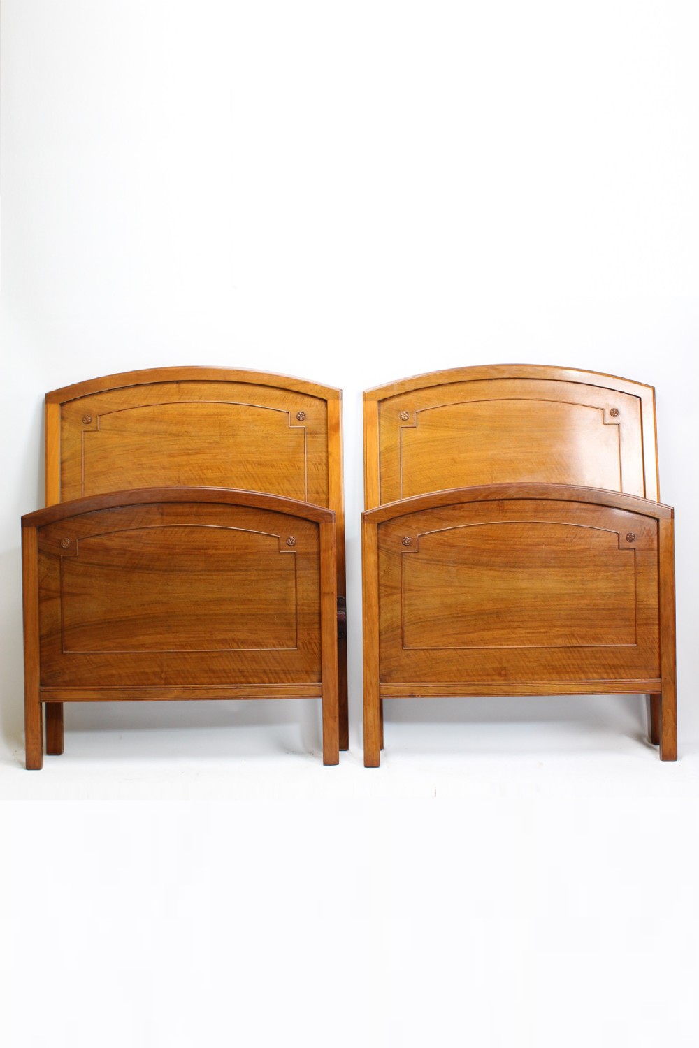 Pair of Mahogany Single Beds