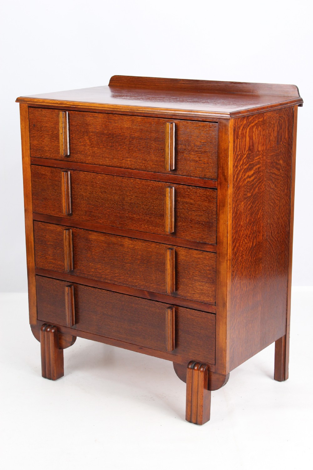 Small Art Deco Oak Chest of Drawers