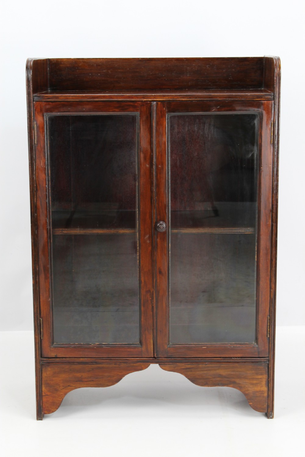 Small Antique Edwardian Walnut Bookcase