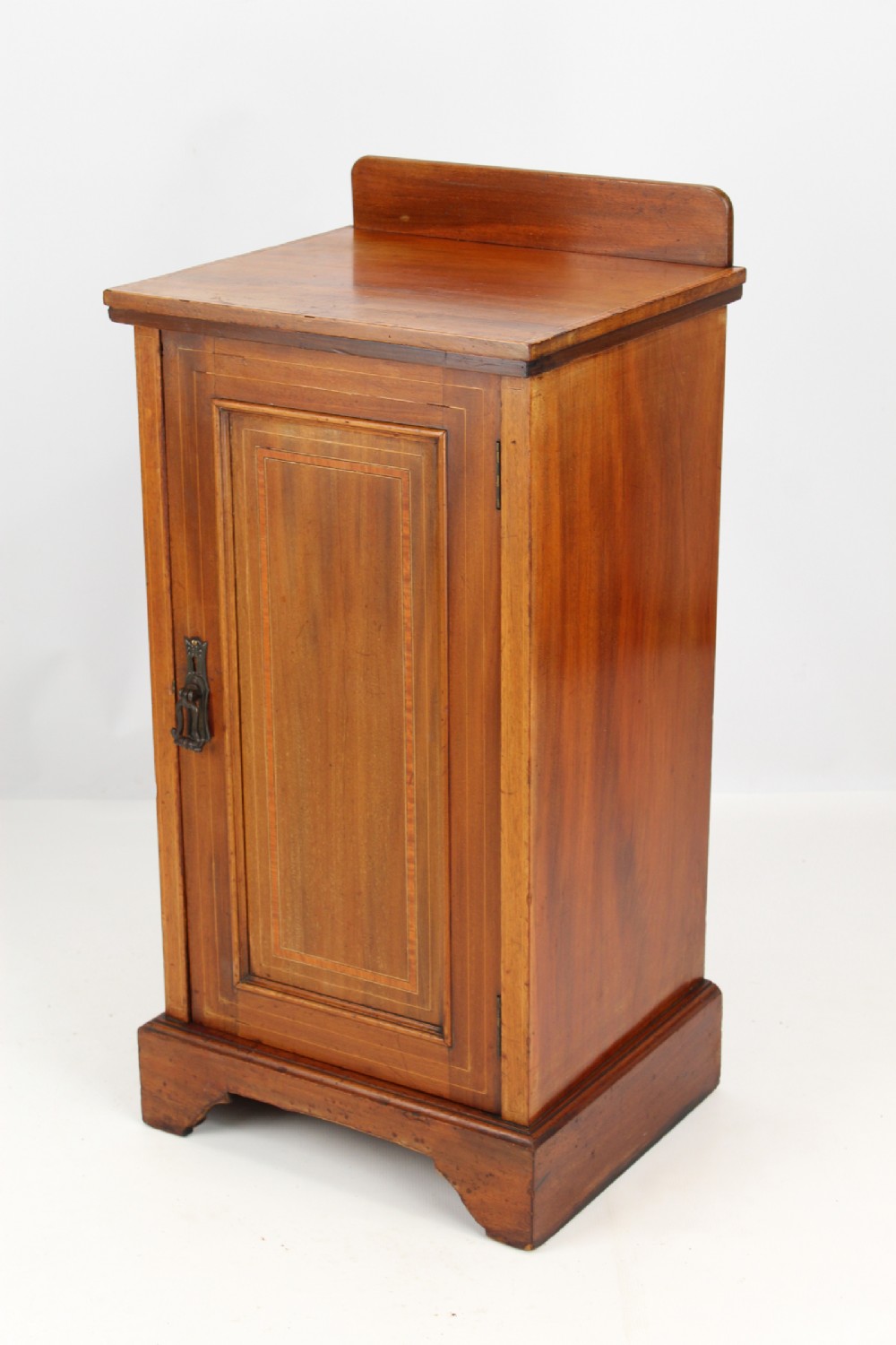 Edwardian Mahogany & Inlaid Bedside Cabinet