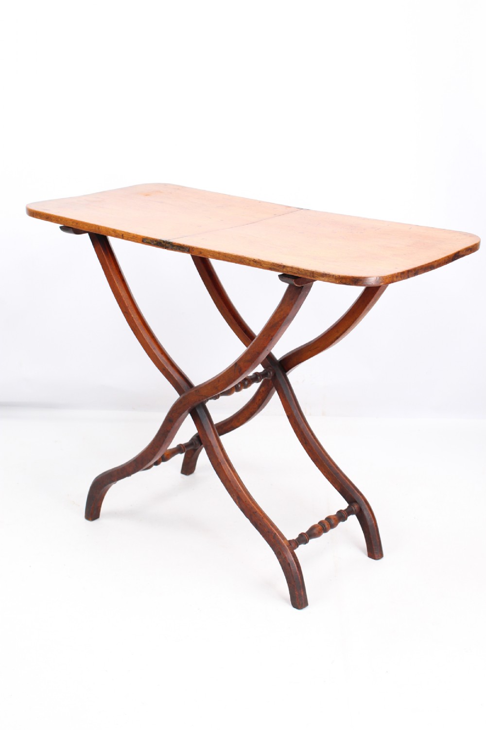 Victorian Mahogany Folding Coaching Table Butlers Stand