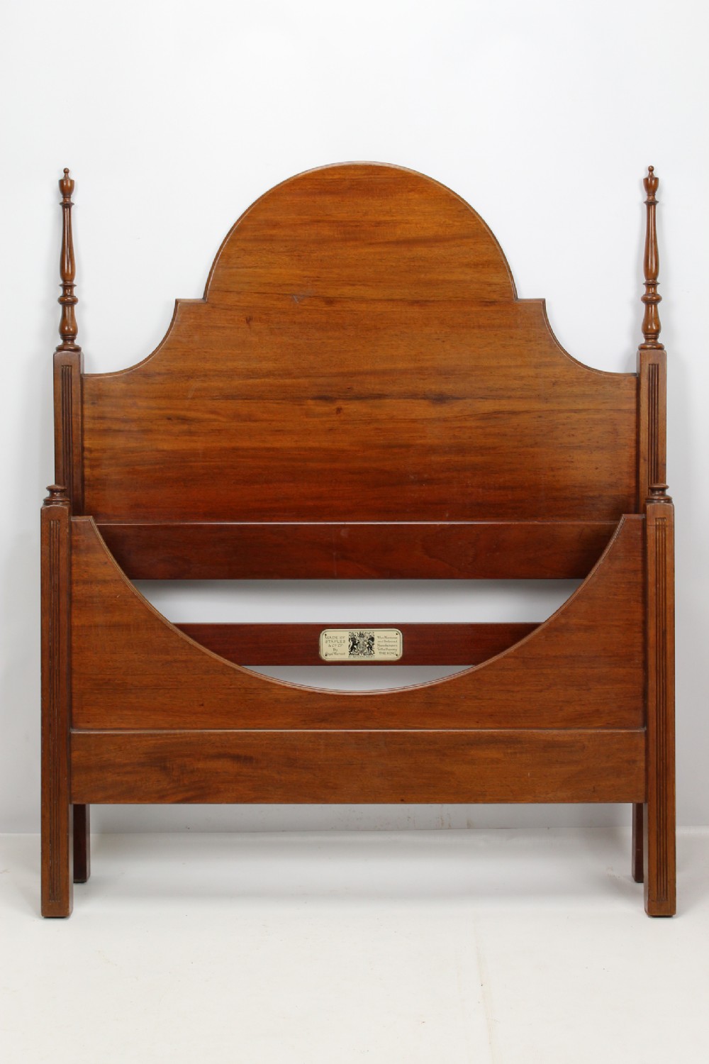 Edwardian Mahogany Large Single Bed (3FT6)
