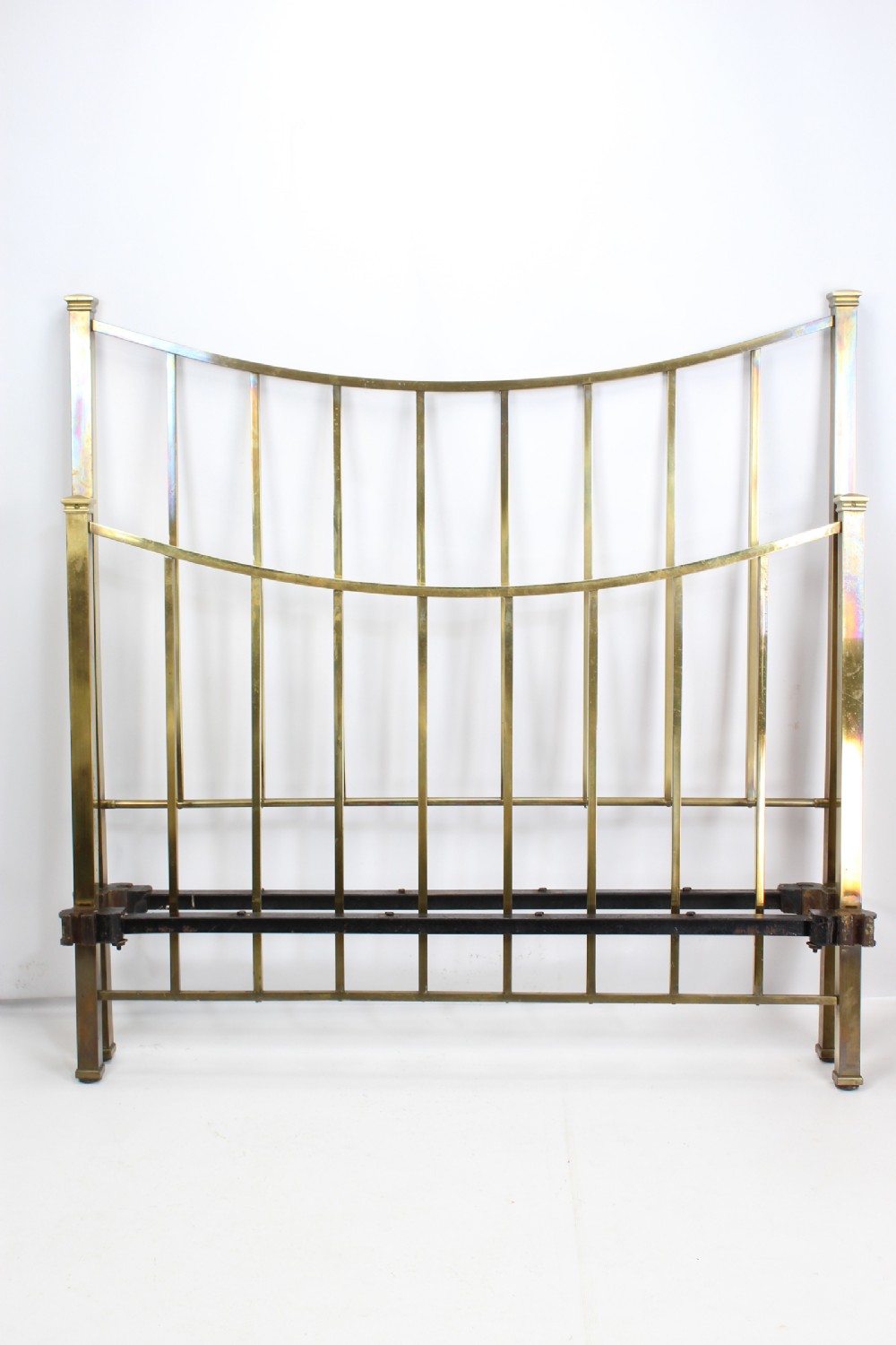 Victorian Arts & Crafts Brass Double Bed by Hoskins & Sewell
