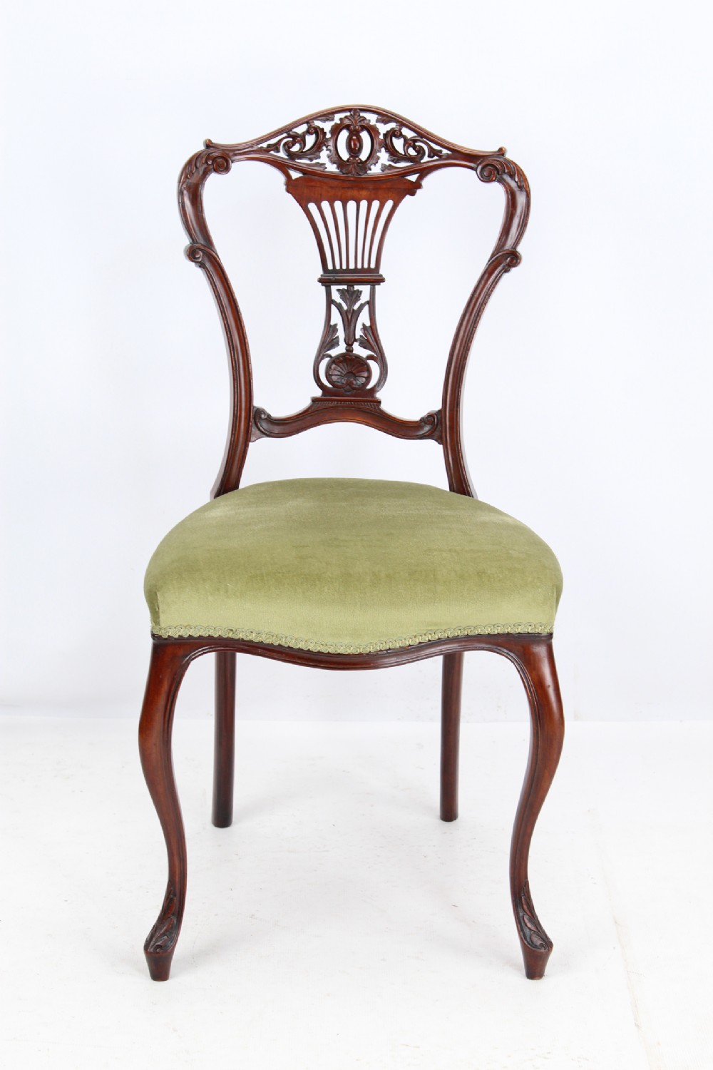 Edwardian Carved Bedroom Chair