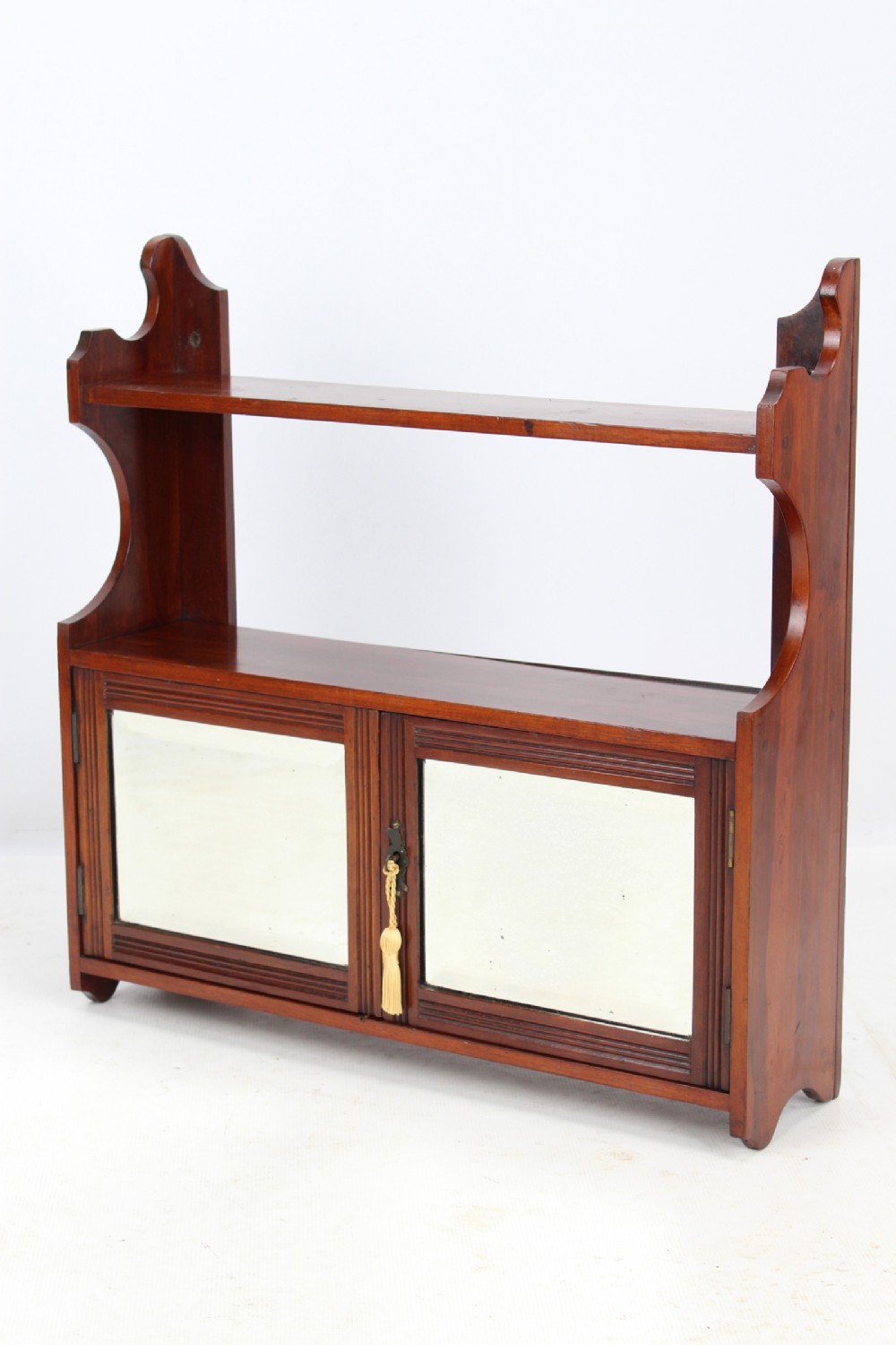 Victorian Walnut Hanging Bathroom Cabinet 